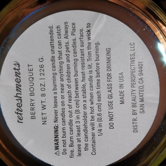 🆕️✨️Refreshments Candle LIGHT HER UP FOR GOOD VIBES & AN EVEN BETTER SCENT - Picture 9 of 14